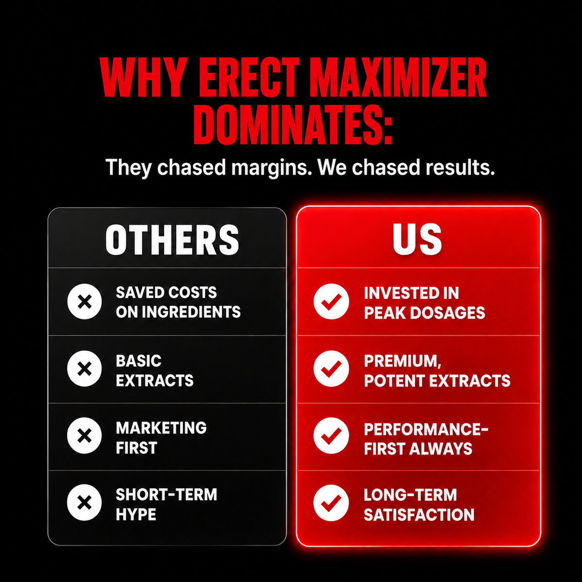 ERECT MAXIMIZER - Hardness & Libido Supplement - California Made