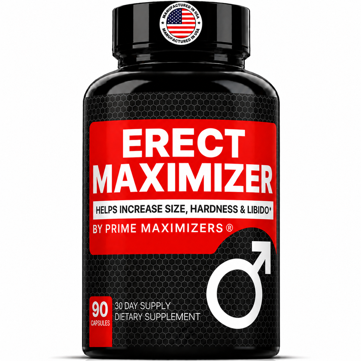 ERECT MAXIMIZER - Hardness & Libido Supplement - California Made